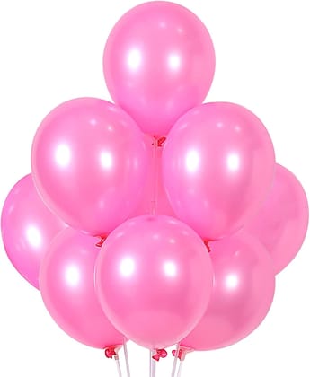 BLODLE 50 Pcs Pink Metallic Balloons, Pink Theme Metallic 50 Pcs Balloons For Party Theme Decoration, Celebration ( Pack of 50 Pcs)