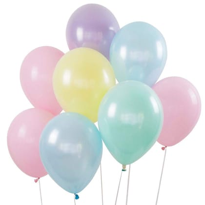 RTB Enterprises Pastel Rainbow Balloons, 25 Pcs Multi Color Balloons Colorful Party Theme Latex Balloons ( Pack of 25 Pcs)