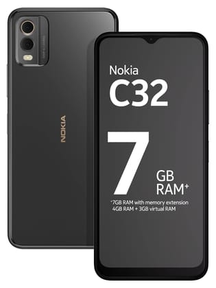 Nokia C32 | 4GB RAM, 64GB Storage | Charcoal