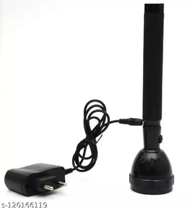 JY 8990 RECHARGEABLE BLACK TORCH FLASH LIGHT