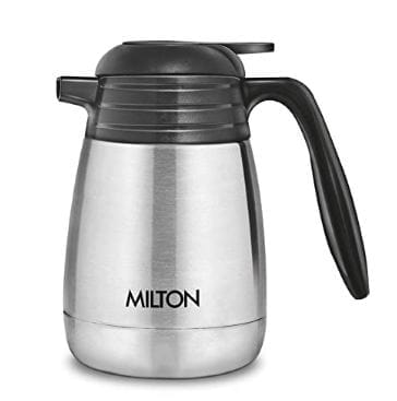 Milton Thermosteel Carafe 24 Hours Hot or Cold Tea/Coffee Pot, 1500 ml, Silver, Stainless Steel