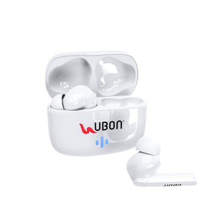 UBON BT-25 Quad Mic Buds 4 Noise Cancelling Microphones Upto 30 Hours Playtime 400 Hours Standby Time Touch Control TWS Earbuds with Silicone Cover