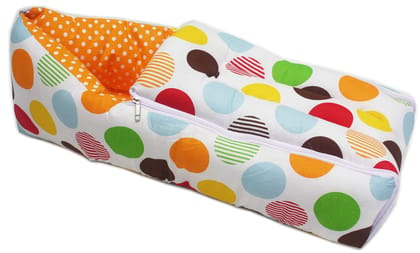 KooKyKooby 100% Cotton Orange Color Baby Quilt/Sleeping Bag Cum Baby Carry Bag 64 * 41 cms