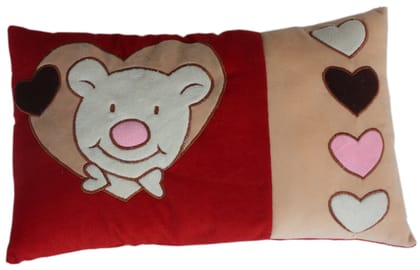Amardeep Baby Stuffed Toy Pillow Animal Hearts Patch