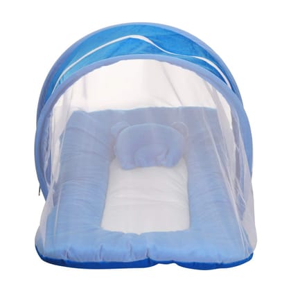 KooKyKooby Baby Mosquito and Insect Protection Net with Bedding (Blue(Mt20))