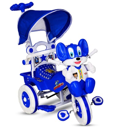 Amardeep and Co Baby Tricycle With Shade And Parental Control (Blue, 1-3 Years)