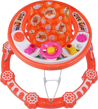 Amardeep and Co Baby Walker 6 to 12 Months Baby (Orange)