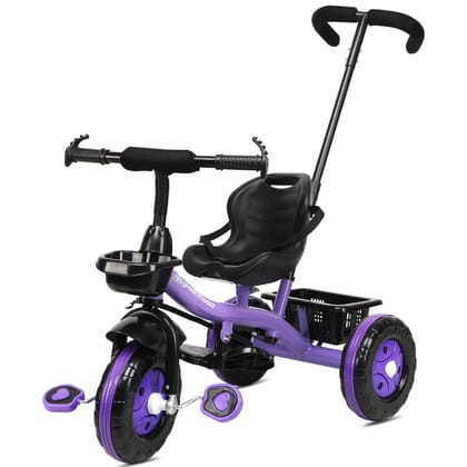 Amardeep Plug N Play Kids/Baby Tricycle with Parental Control and Seat Belt for 12 Months to 48 Months Boys/Girls/Carrying Capacity Upto 30kgs (Purple)