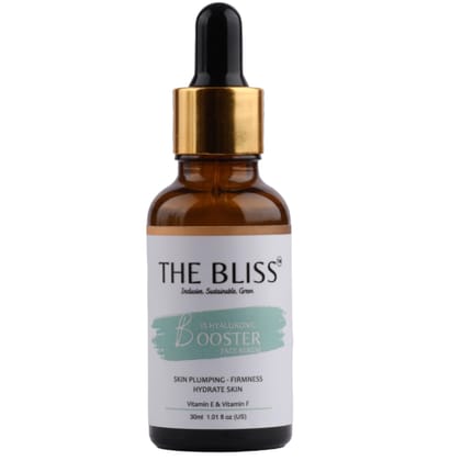 The Bliss 1% Hyaluronic Serum (Plant-based) for Intense Hyration, Glowing Skin & Fine lines | Daily Hydrating Face Serum for Women & Men with Dry, Normal & Oily Skin | 30ml
