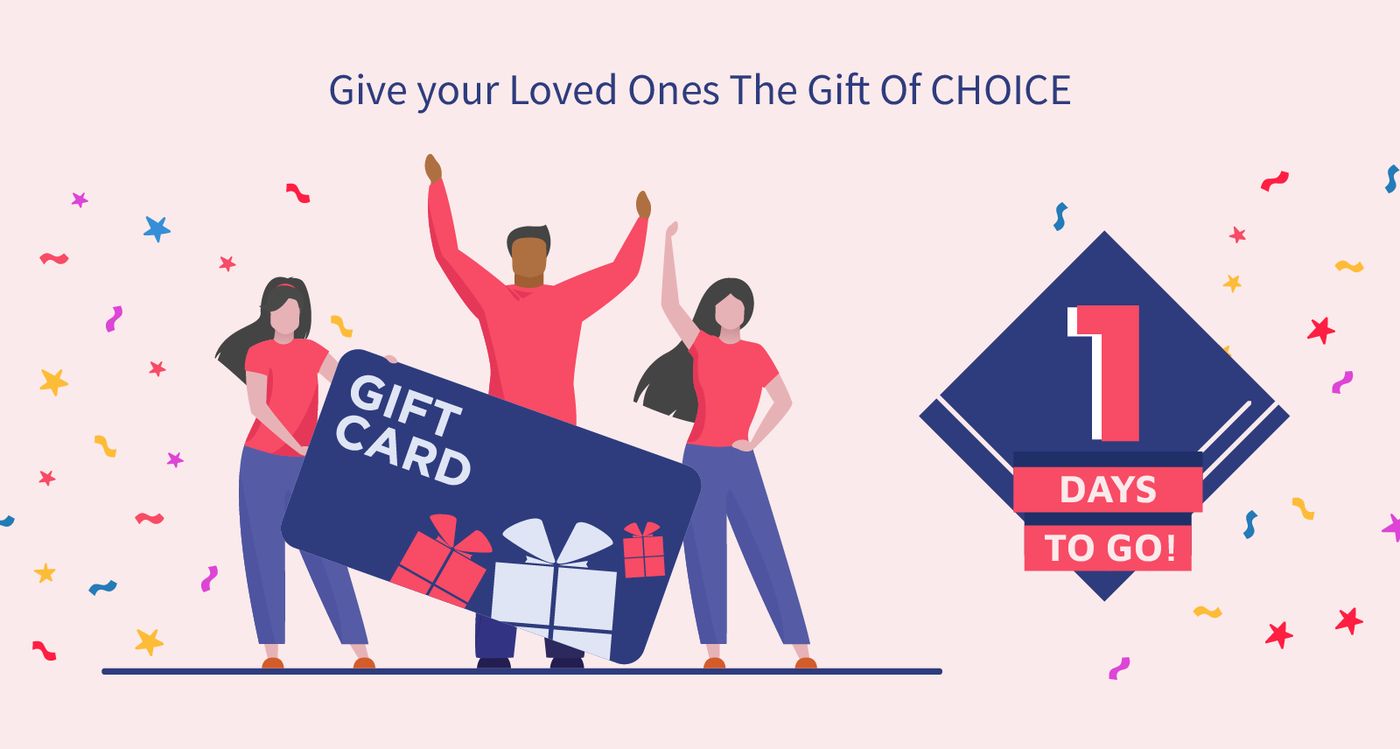 Gift Card Feature 3 Days to Go